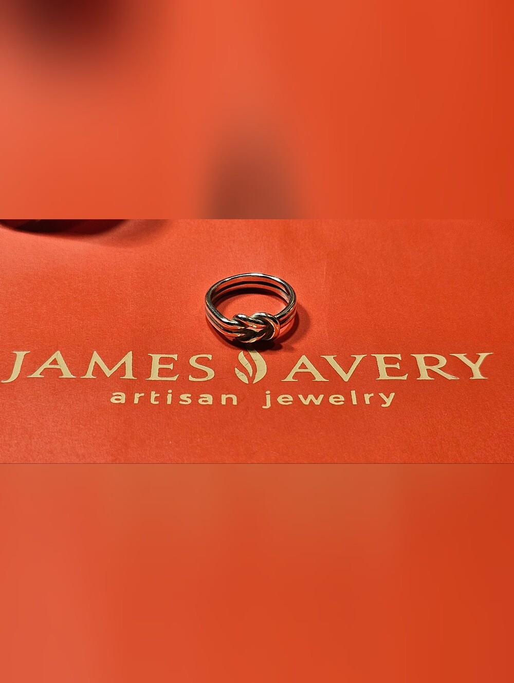 James Avery Sterling Lovers Knot Ring